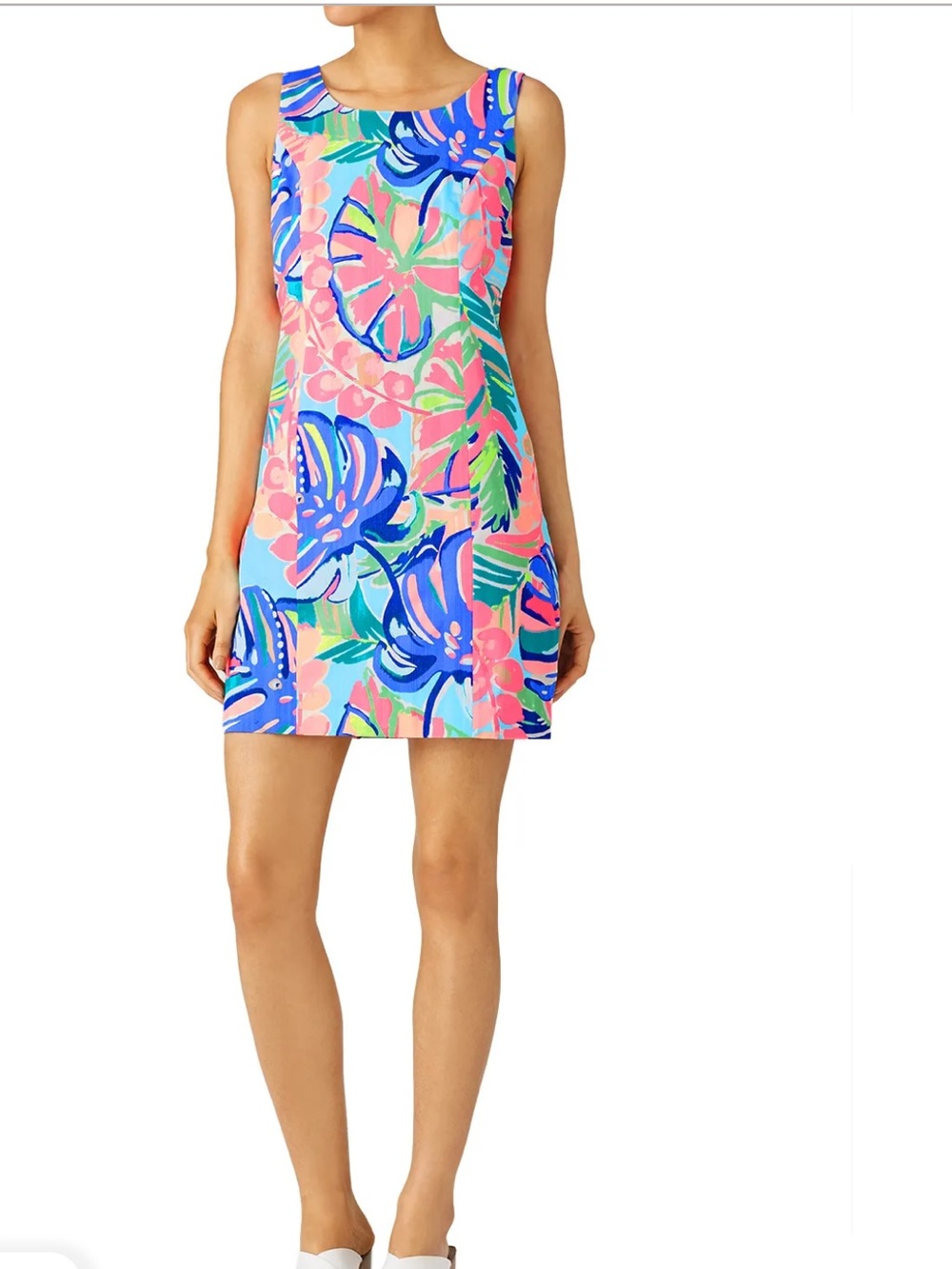 Lilly Pulitzer Tropical Palm Shift Dress Coastal Cruise 00 BNWT